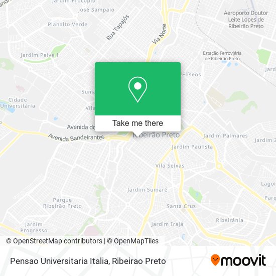 Mapa Pensao Universitaria Italia