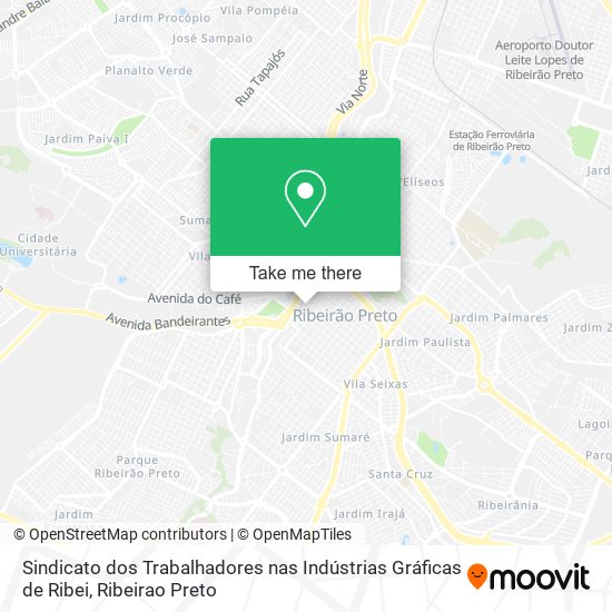 Sindicato dos Trabalhadores nas Indústrias Gráficas de Ribei map