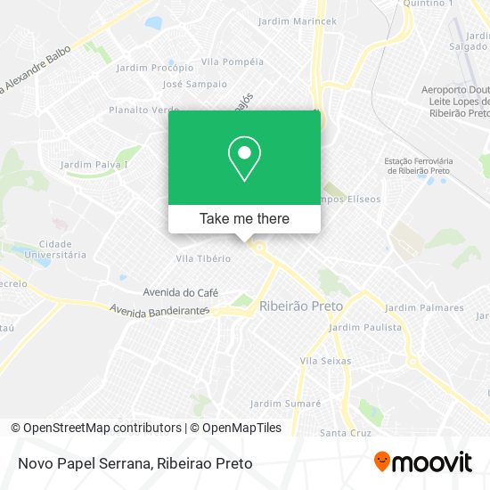 Novo Papel Serrana map