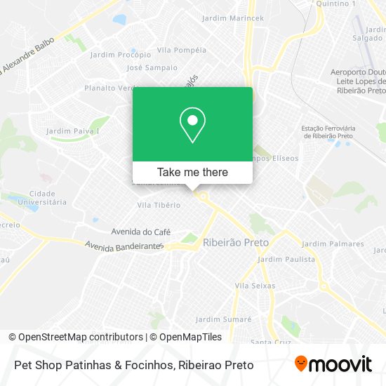 Pet Shop Patinhas & Focinhos map