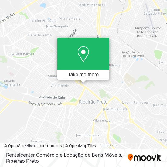 Mapa Rentalcenter Comércio e Locação de Bens Móveis