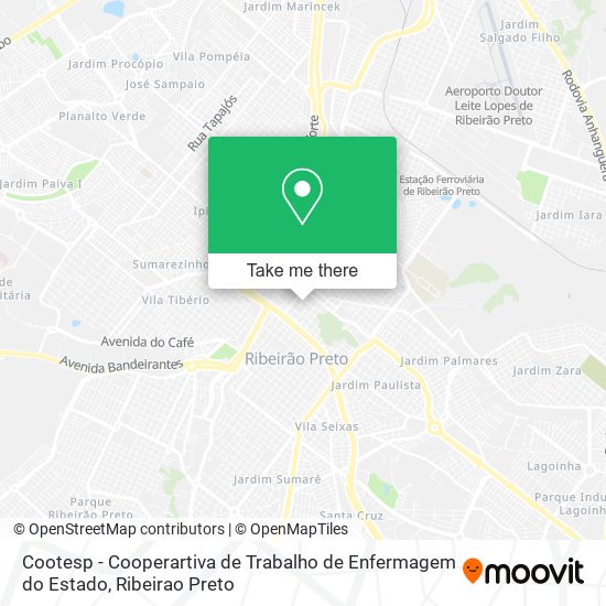 Cootesp - Cooperartiva de Trabalho de Enfermagem do Estado map