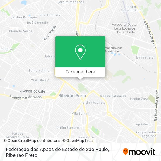 Federação das Apaes do Estado de São Paulo map