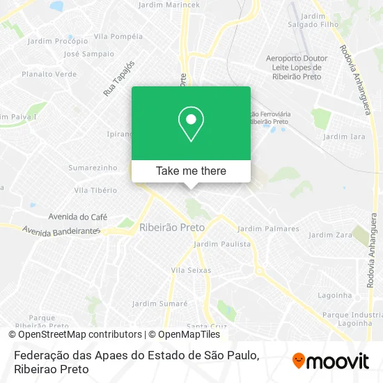 Federação das Apaes do Estado de São Paulo map