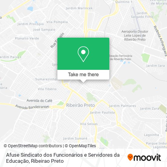 Afuse Sindicato dos Funcionários e Servidores da Educação map