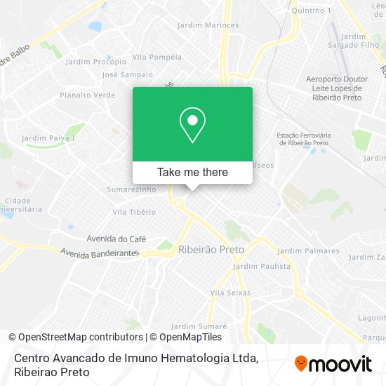 Centro Avancado de Imuno Hematologia Ltda map