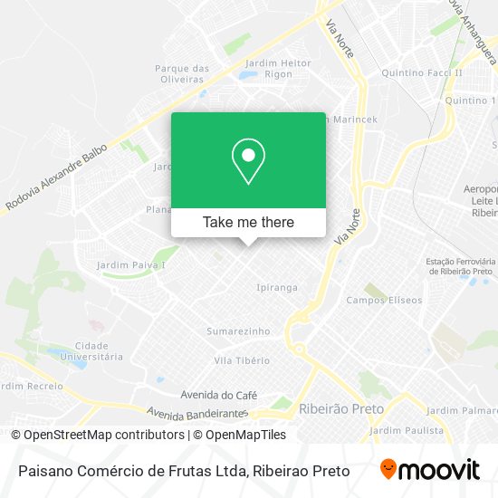 Paisano Comércio de Frutas Ltda map