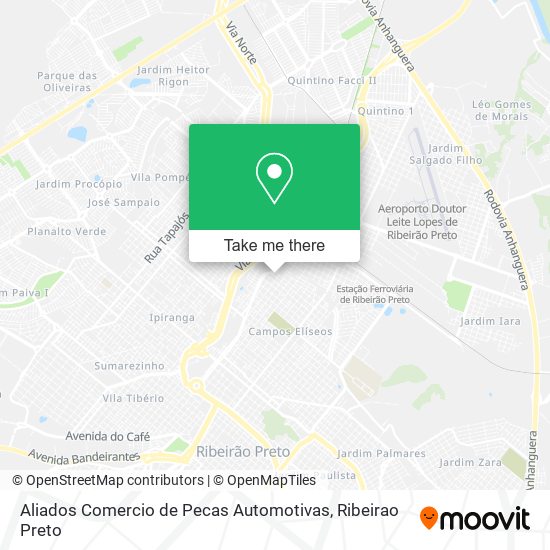 Mapa Aliados Comercio de Pecas Automotivas