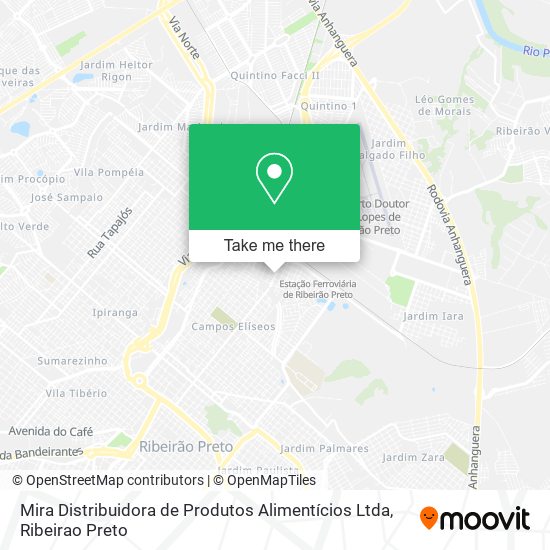 Mapa Mira Distribuidora de Produtos Alimentícios Ltda