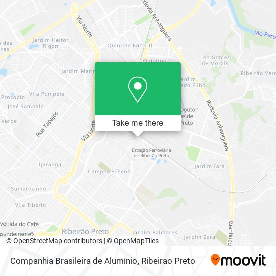 Mapa Companhia Brasileira de Alumínio