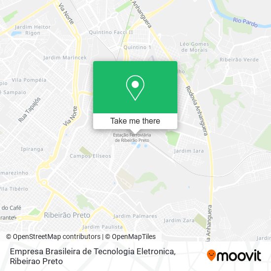 Empresa Brasileira de Tecnologia Eletronica map
