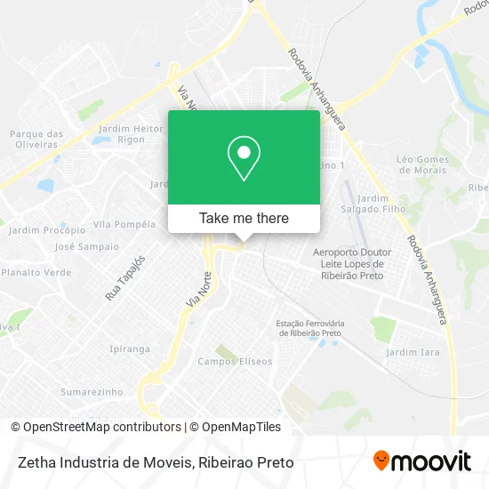 Zetha Industria de Moveis map