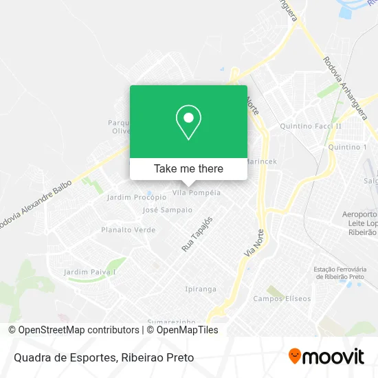 Quadra de Esportes map