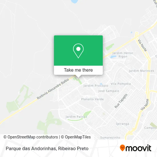 Parque das Andorinhas map