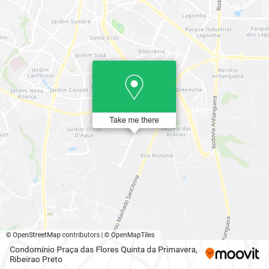 Condomínio Praça das Flores Quinta da Primavera map