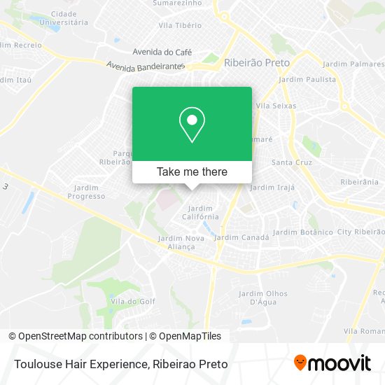 Toulouse Hair Experience map