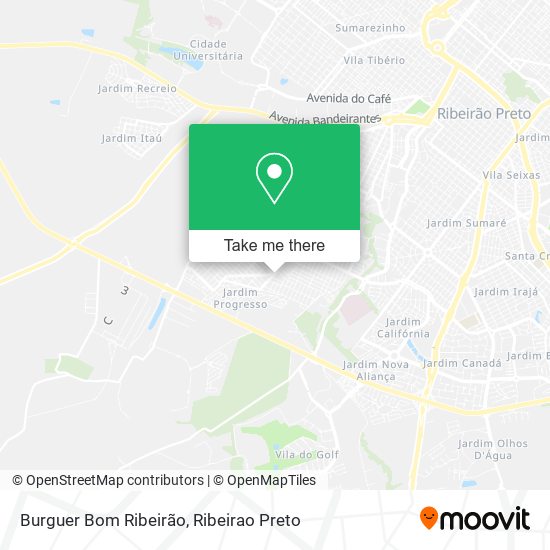 Mapa Burguer Bom Ribeirão