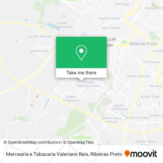 Mapa Mercearia e Tabacaria Valeriano Reis