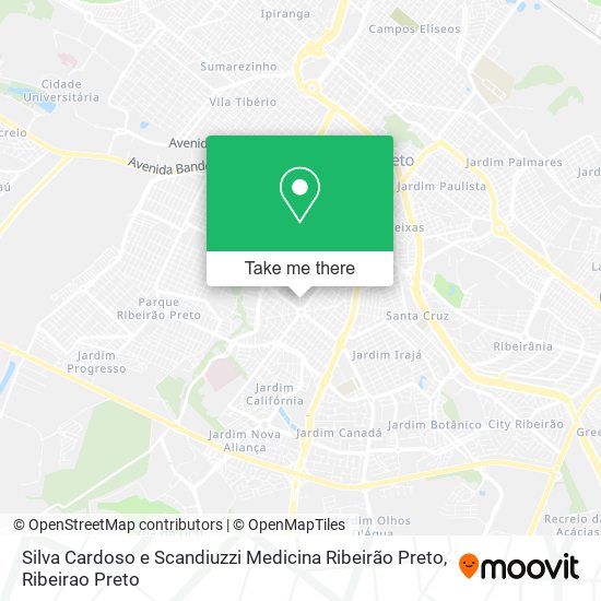 Mapa Silva Cardoso e Scandiuzzi Medicina Ribeirão Preto