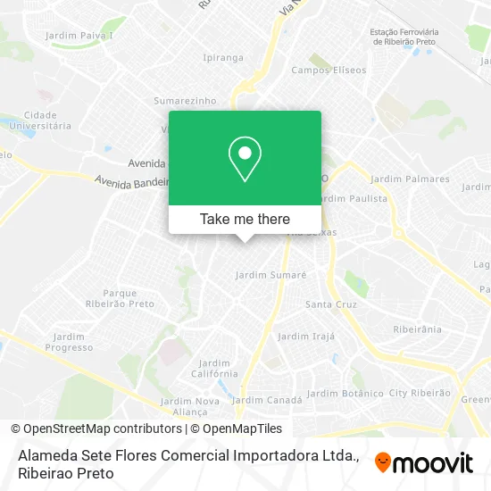 Alameda Sete Flores Comercial Importadora Ltda. map