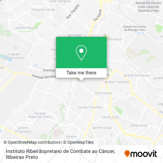 Instituto Ribeirãopretano de Combate ao Câncer map