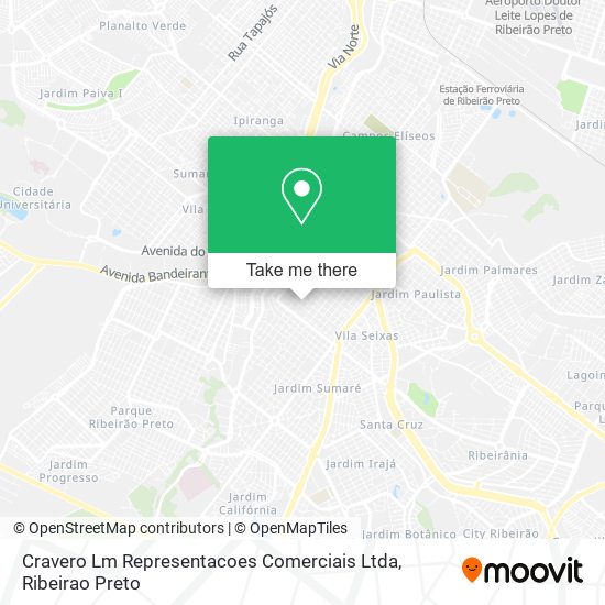 Cravero Lm Representacoes Comerciais Ltda map