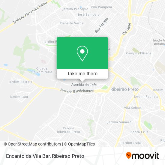 Encanto da Vila Bar map