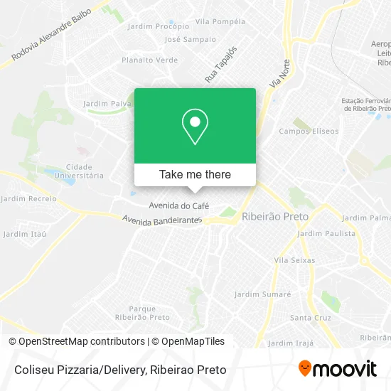Coliseu Pizzaria/Delivery map