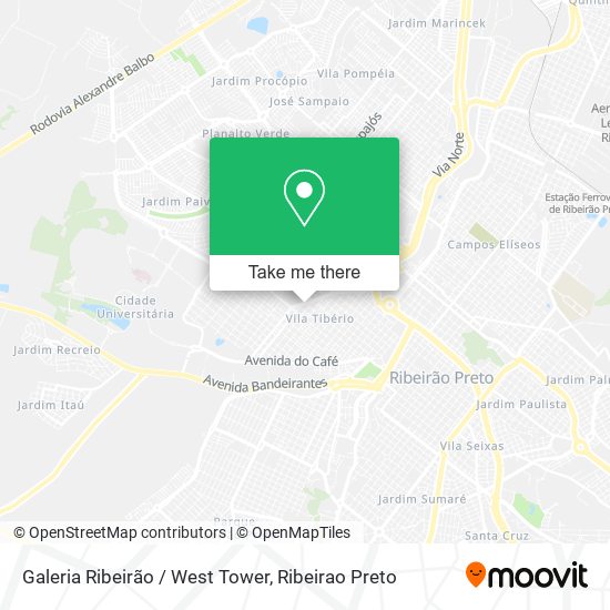 Mapa Galeria Ribeirão / West Tower