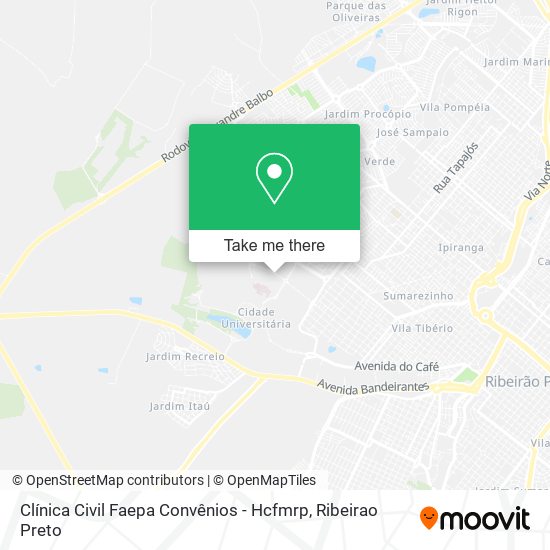 Clínica Civil Faepa Convênios - Hcfmrp map