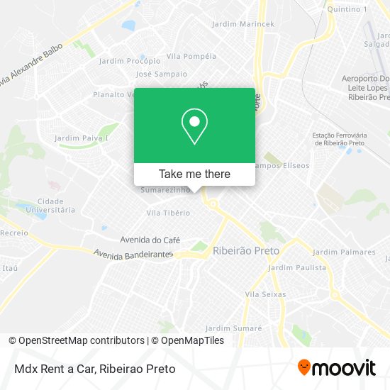 Mdx Rent a Car map