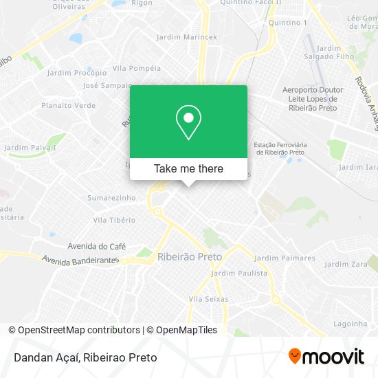 Dandan Açaí map