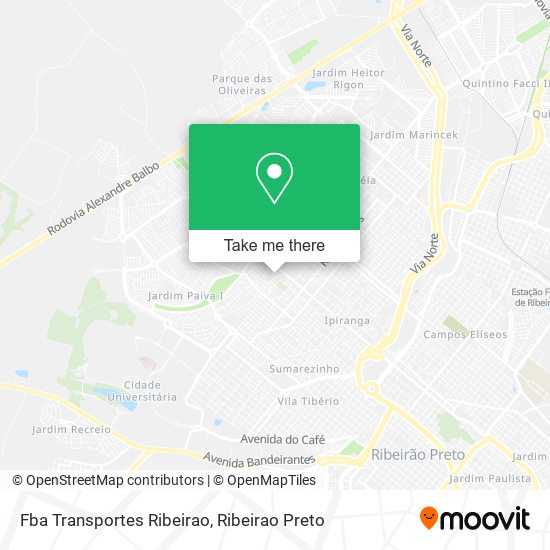 Mapa Fba Transportes Ribeirao