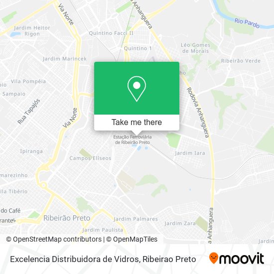 Excelencia Distribuidora de Vidros map