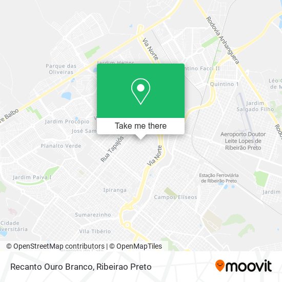 Recanto Ouro Branco map