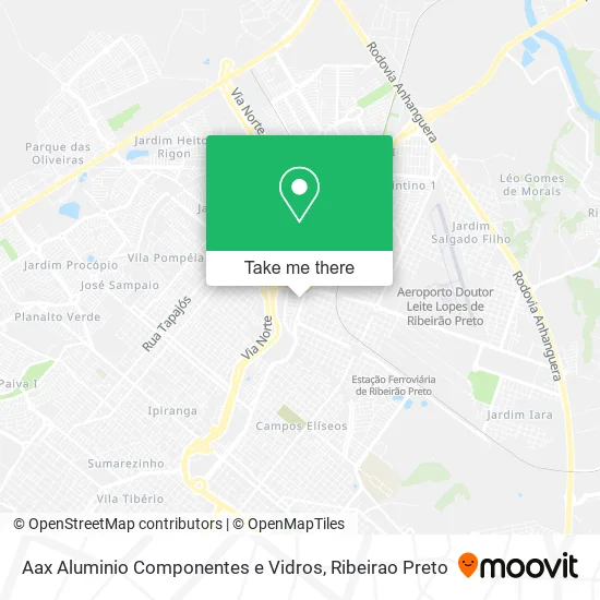 Aax Aluminio Componentes e Vidros map