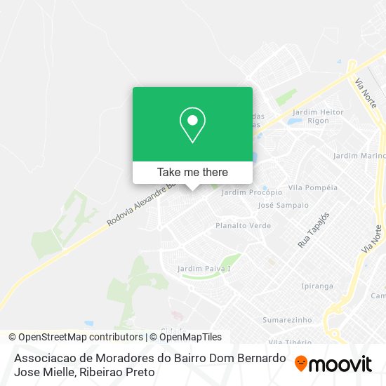Associacao de Moradores do Bairro Dom Bernardo Jose Mielle map