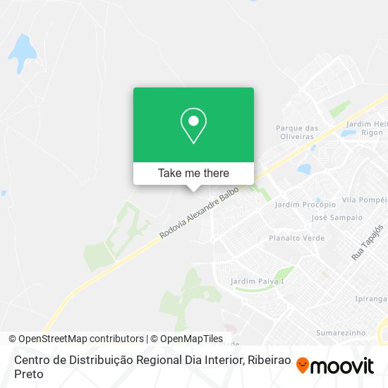 Centro de Distribuição Regional Dia Interior map