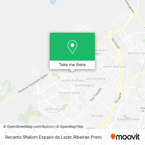 Recanto Shalom Espaco de Lazer map