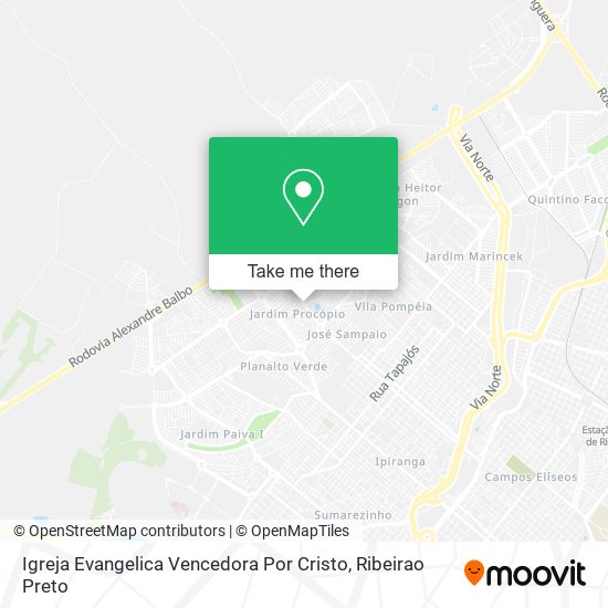 Igreja Evangelica Vencedora Por Cristo map
