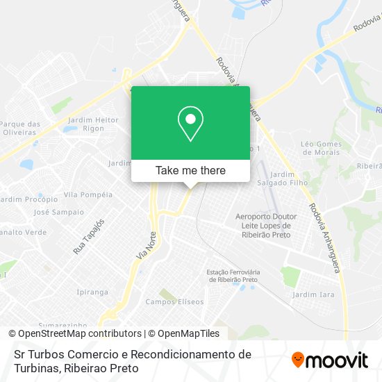 Mapa Sr Turbos Comercio e Recondicionamento de Turbinas