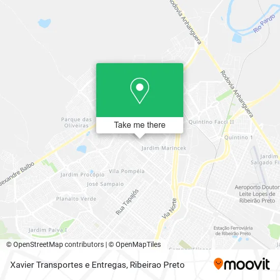 Xavier Transportes e Entregas map