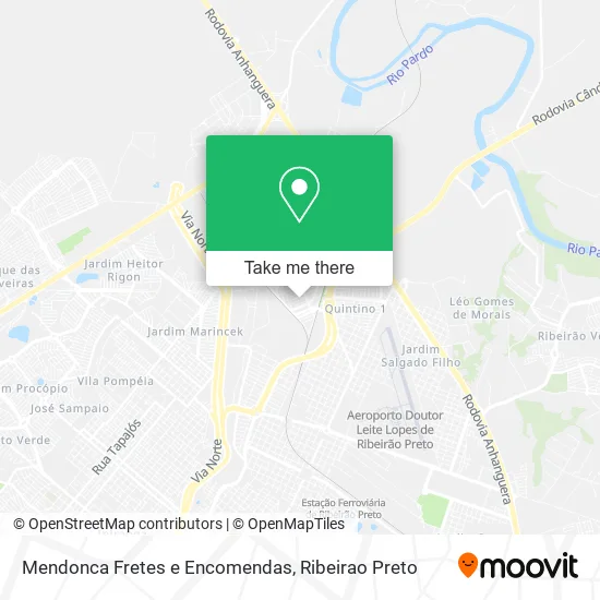 Mendonca Fretes e Encomendas map