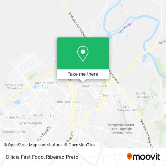 Dilicia Fast Food map