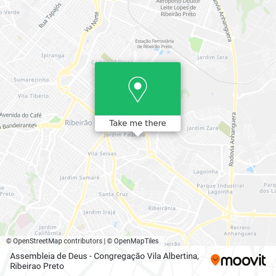 Assembleia de Deus - Congregação Vila Albertina map