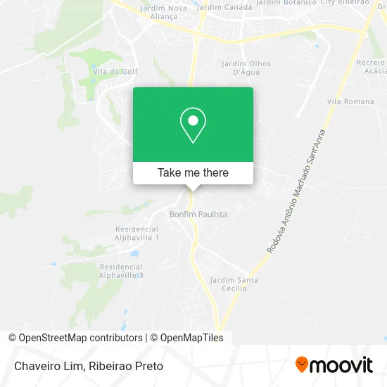 Chaveiro Lim map