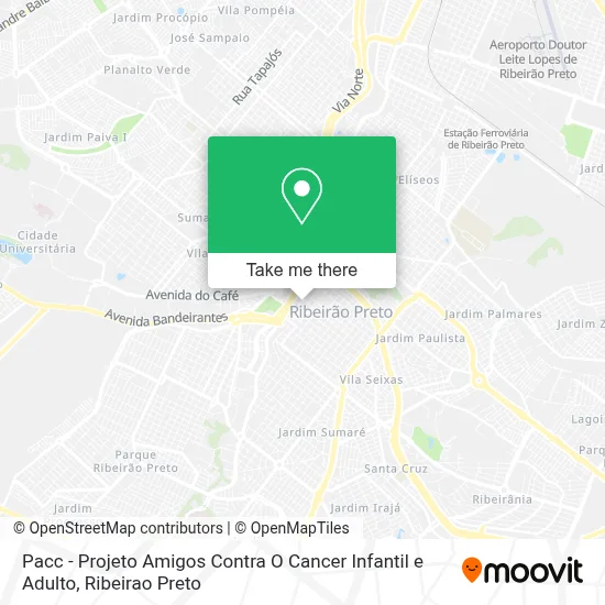 Pacc - Projeto Amigos Contra O Cancer Infantil e Adulto map