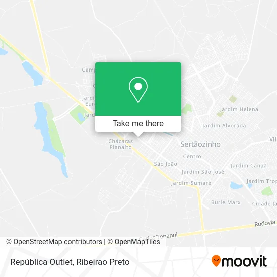 República Outlet map