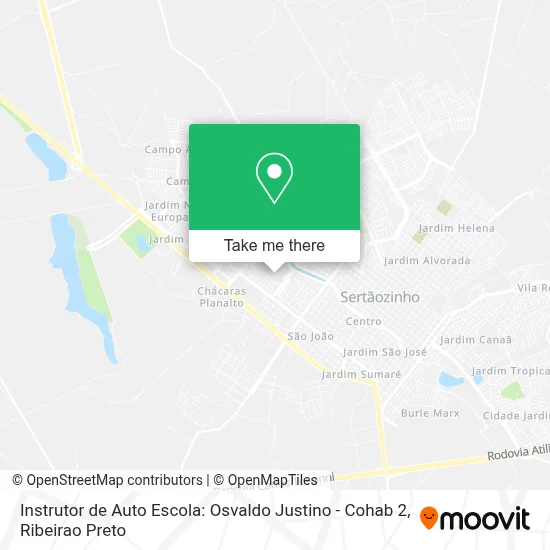 Instrutor de Auto Escola: Osvaldo Justino - Cohab 2 map