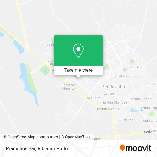 Pradinhos'Bar map